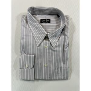 Vintage Gitman Bros McCalls Multi Stripe Dress Shirt 17.5 35 USA